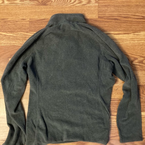 North face gray quarter zip fleece pullover - Picture 2 of 3